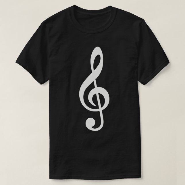 Camiseta Cláusula de notas de música (Diseño del anverso)