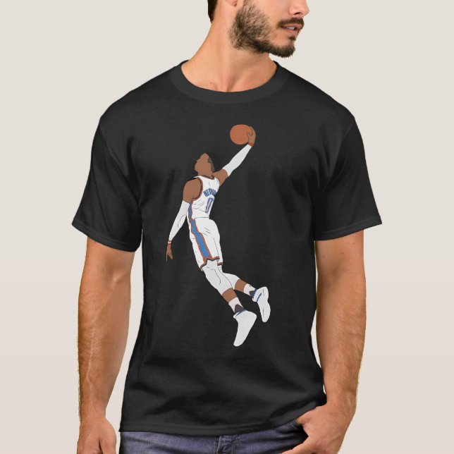 Camiseta Clavada de Russell Westbrook (Anverso)
