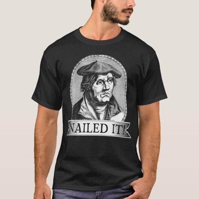 Camiseta Clavado Martín Luther Día de la Reforma Teología H (Anverso)