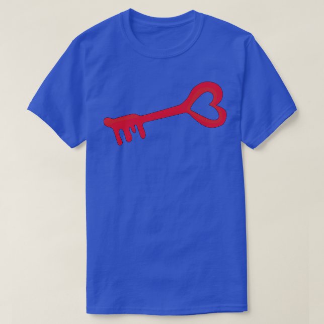 Camiseta Clave de amor de corazón (Diseño del anverso)