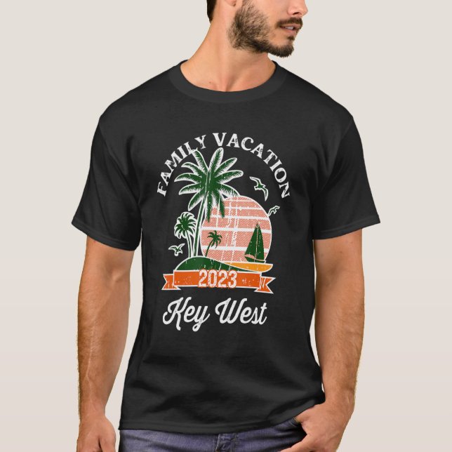 Camiseta Clave de coincidencia familiar de vacaciones 2023 (Anverso)