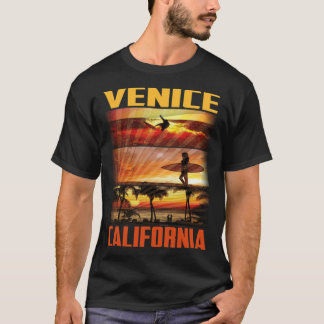 Camiseta Clave de paraguas de playa de California Venice Be