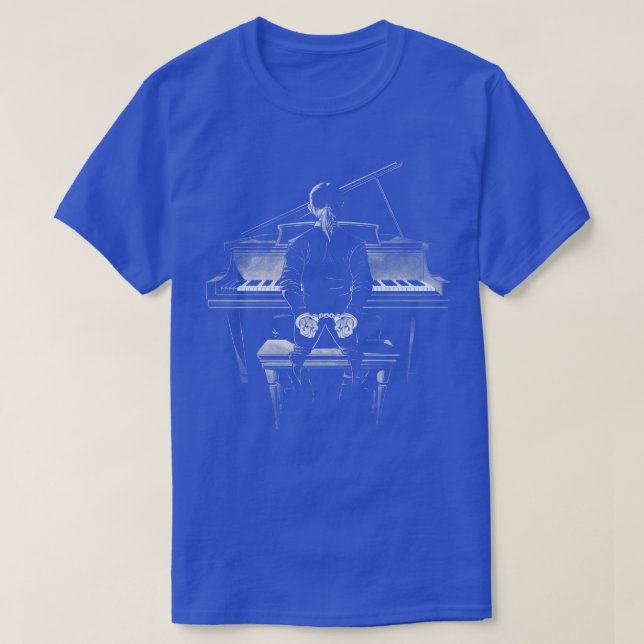 Camiseta Clave de piano bloqueada (Diseño del anverso)