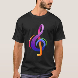 Camiseta Clave de Sol Musical Notas Musicales Clave de Sol