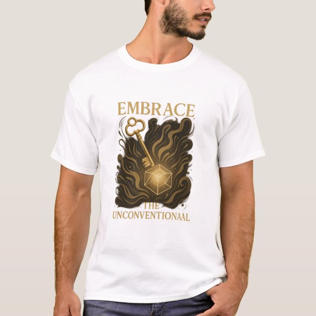 Camiseta Clave Dorada" – Serie de Símbolos para la Mente De (Anverso)