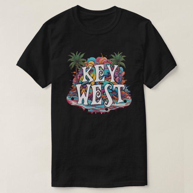 Camiseta clave oeste KW-0001 directa a la impresió (Diseño del anverso)