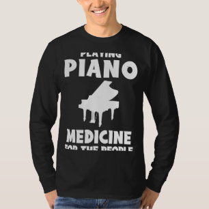 Camiseta Clave para la felicidad - El piano es medicina par