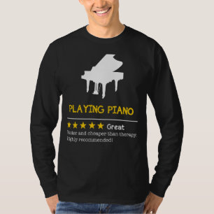 Camiseta Clave para la risa: Piano - más barato, más rápido