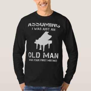Camiseta Clave para la risa: Tee de piano que golpea a C hu
