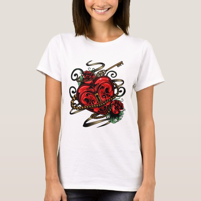 Camiseta Clave Para Mi Corazón (Anverso)