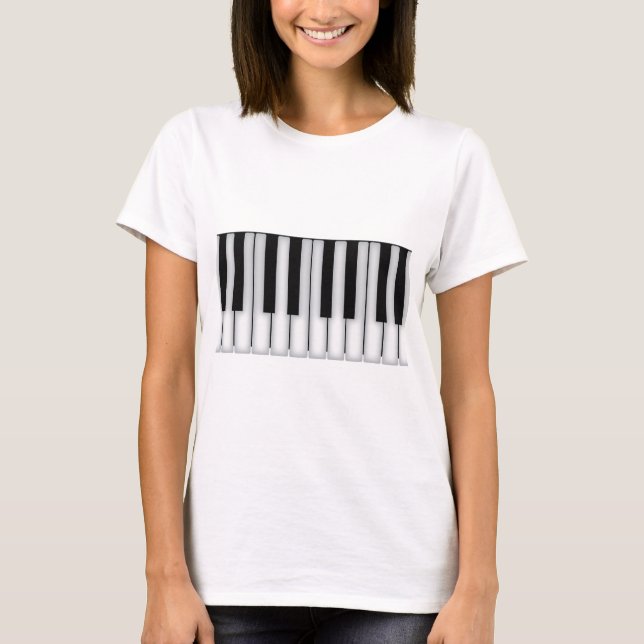 Camiseta Claves de piano (Anverso)