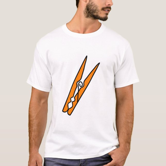 Camiseta Clavija de ropa (Anverso)