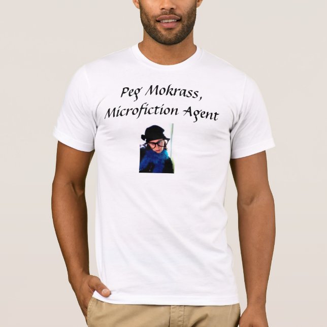Camiseta Clavija Mokrass: Agente de Microfiction (Anverso)