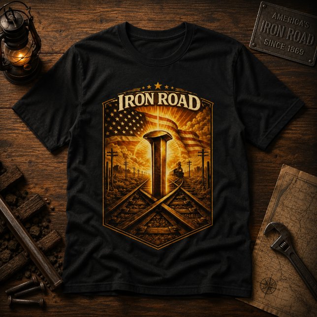 Camiseta Clavo de Oro Ferrocarril Primer Transcontinental (Subido por el creador)
