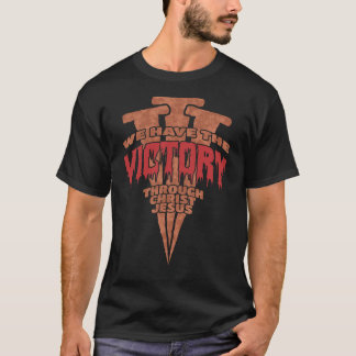 Camiseta Clavos Oxidados Proclaman Victoria a Través de Jes