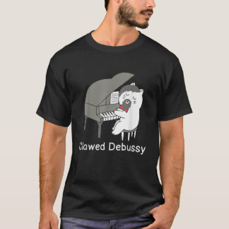 Camiseta Clawed Debussy Cat Piano Classical Music Composer 