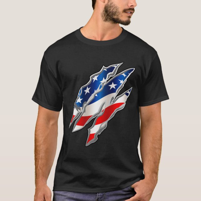 Camiseta Clawmarks Patriótico T-Shirt (Anverso)
