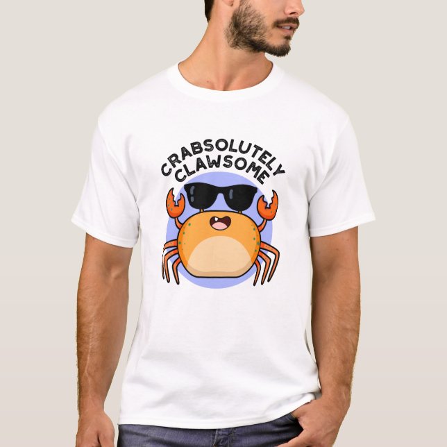 Camiseta Clawsome Funny Crab Pun (Anverso)