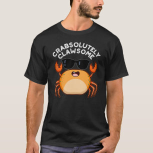Camiseta Clawsome Funny Crab Pun Dark BG
