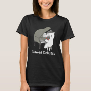 Camiseta Clawsy Cat Piano Compositor De Música Clásica
