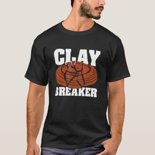 Camiseta Clay Breaker Clay Pigeon Shooting Sport Target Cla (Anverso)