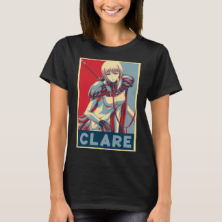 Camiseta Claymore Anime Carácter CLARE Arte Clásico Camiset