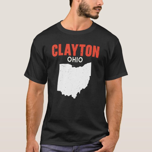Camiseta Clayton Ohio USA State America Travel Ohioan (Anverso)