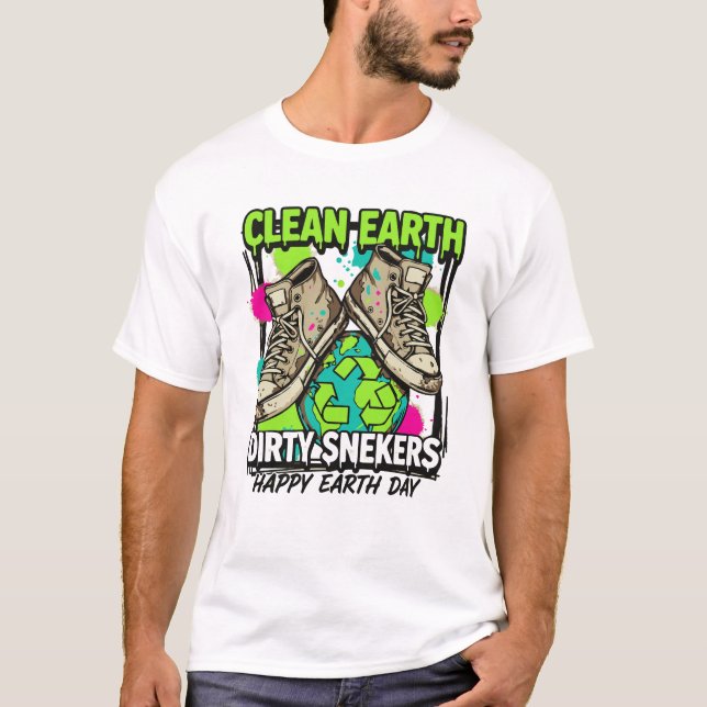 Camiseta Clean Earth Dirty Sneakers T-Shirt (Anverso)