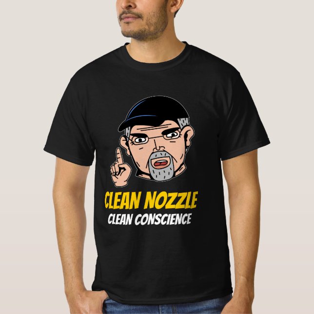 Camiseta Clean Nozzle Clean Conscience 3D Printing (Anverso)
