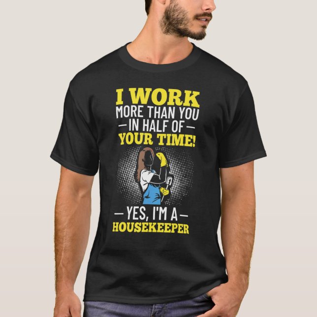 Camiseta Cleanin, empleadora doméstica, equipo más limpio (Anverso)