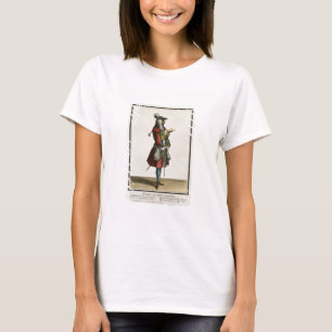Camiseta Cleante Vestido como Cavalier, chapa de moda, c.16