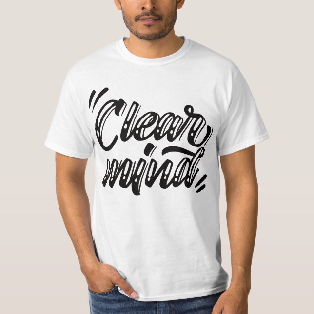 Camiseta "clear mind" Yoga outfit (Anverso)