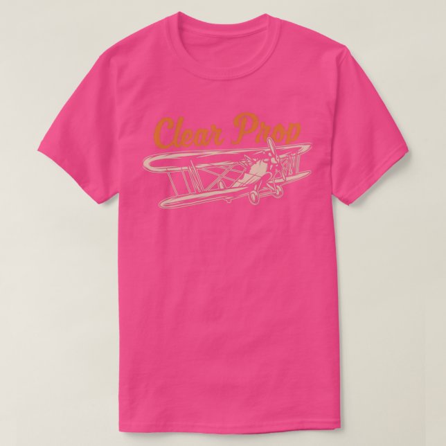 Camiseta Clear Prop Pilot Design  (Diseño del anverso)