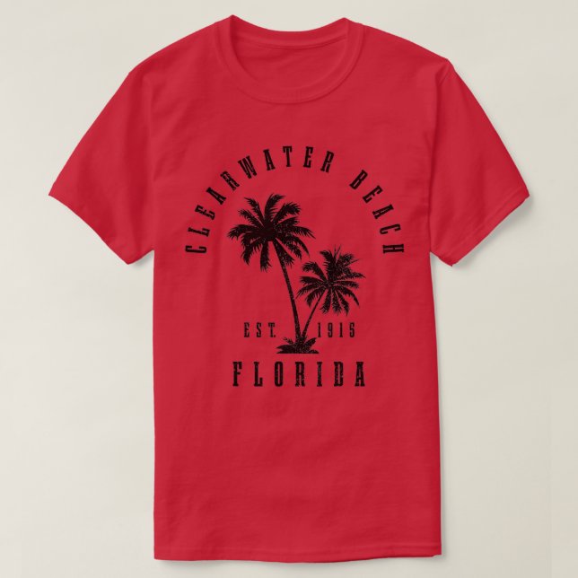 Camiseta Clearwater Beach Est (Diseño del anverso)