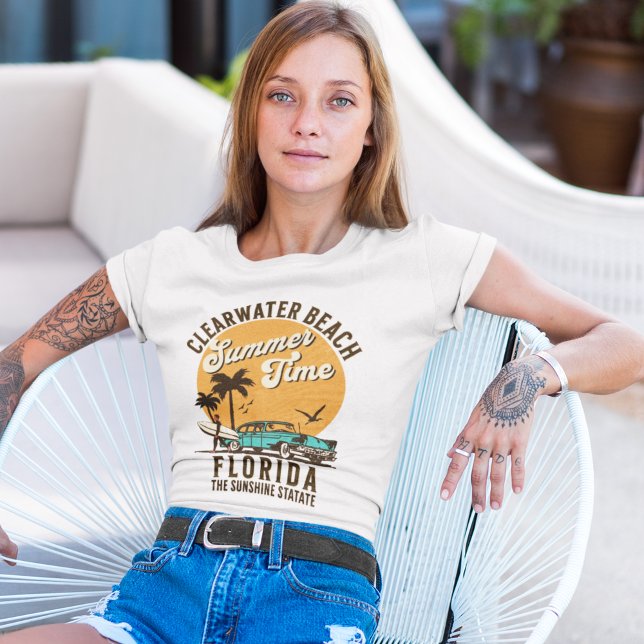 Camiseta ClearWater Beach Florida Summer Time (Subido por el creador)