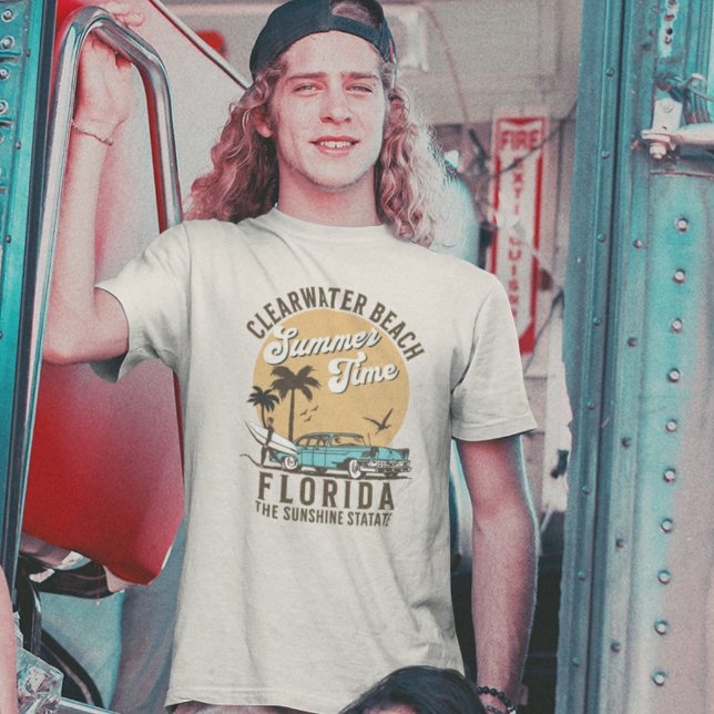 Camiseta ClearWater Beach Florida Summer Time (Subido por el creador)