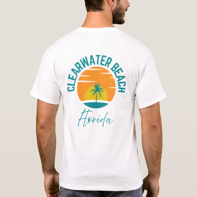 Camiseta Clearwater Beach Florida T-Shirt (Reverso)