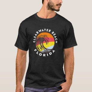 Camiseta Clearwater Beach Florida Vacation Souvenir Ocean W