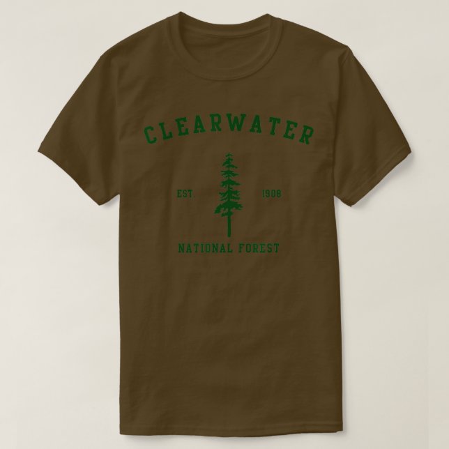 Camiseta Clearwater National Forest Explore Idaho (Diseño del anverso)