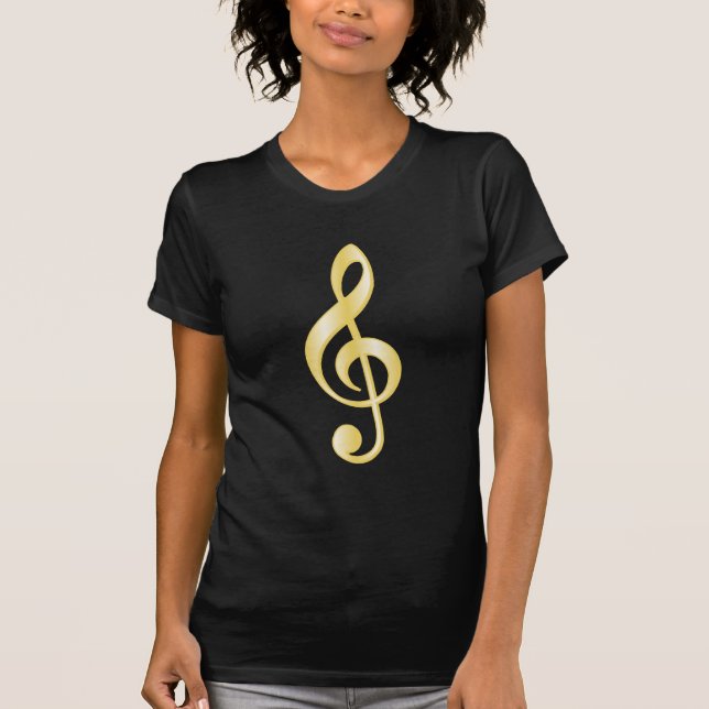 Camiseta Clef agudo del "oro" (Anverso)