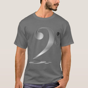 Camiseta Clef bajo de plata vago