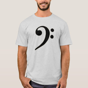 Camiseta Clef bajo negro