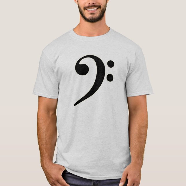 Camiseta Clef bajo negro (Anverso)