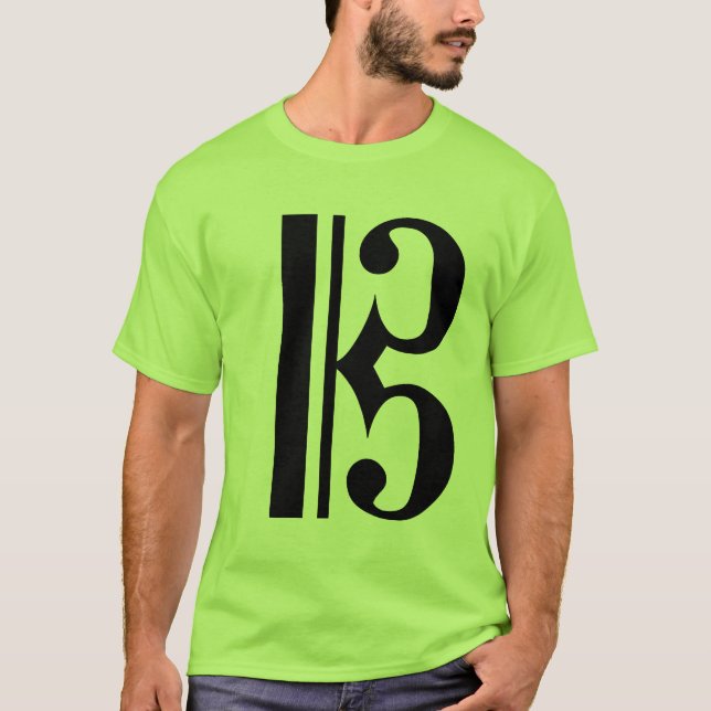 Camiseta Clef de C musical (Anverso)
