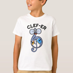 Camiseta Clef-er Funny Music Pun