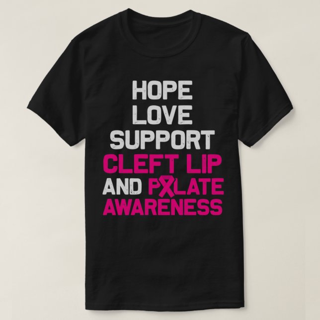 Camiseta Cleft Palate Lip Fun Disease Strong Awareness Pull (Diseño del anverso)