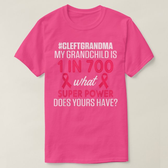 Camiseta Cleft Palate Lip Grandma 700 Strong Awareness T-Sh (Diseño del anverso)