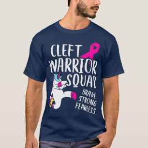 Camiseta Cleft Palate Lip Warrior Squad Cleft Strong