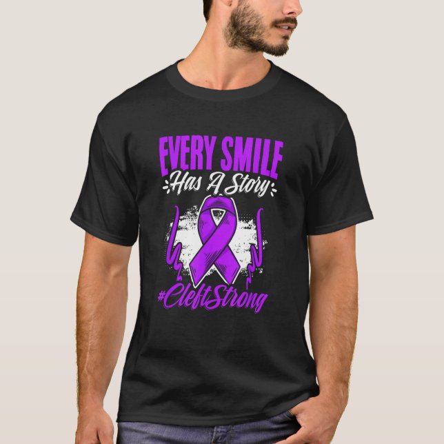 Camiseta Cleft Strong Cleft Warrior Cleft Craniofacial Awar (Anverso)