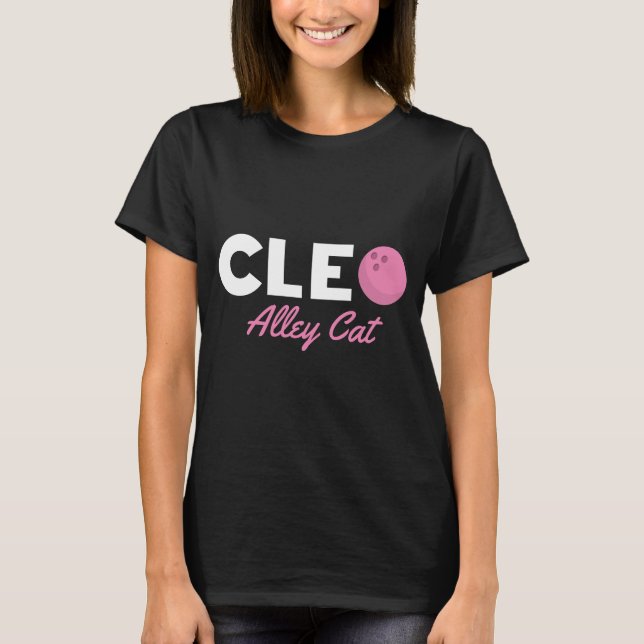 Camiseta Cleo Alley Cat Bowling (Anverso)